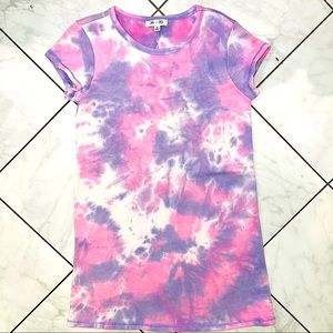 She + Sky Tie-Dye Sweatshirt Dress
